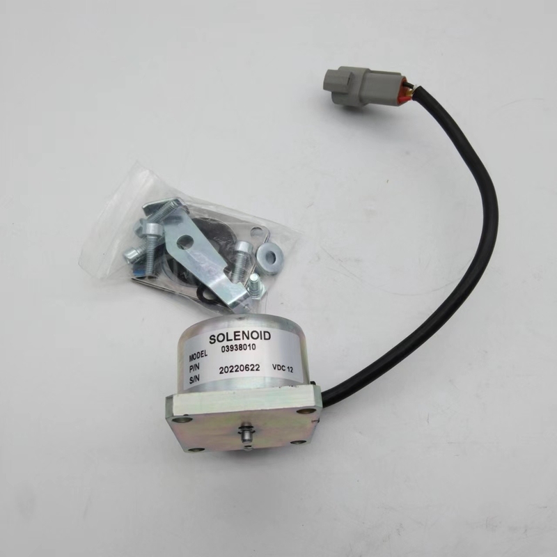 Actuador de la válvula electromagnética de 03938010 paradas para las piezas del motor diesel de HATZ L/M 12V 24V