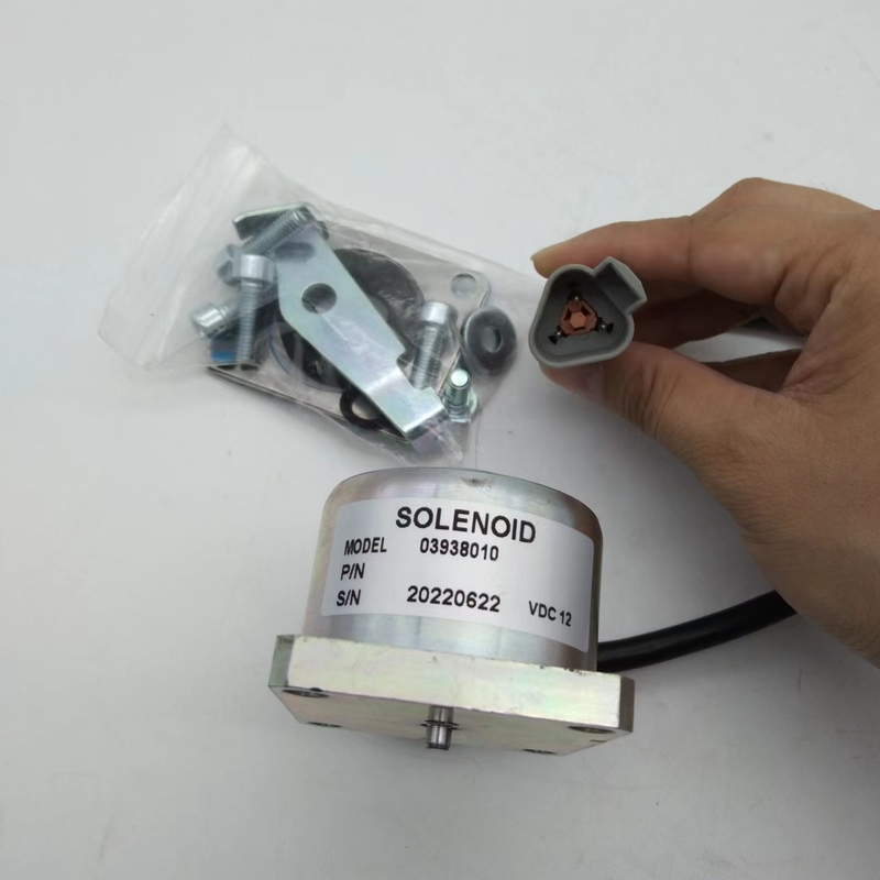 Actuador de la válvula electromagnética de 03938010 paradas para las piezas del motor diesel de HATZ L/M 12V 24V