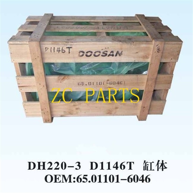 65.01101-6046 excavador Engine Cylinder Block para Daewoo DH200-3 D1146T