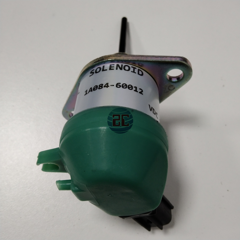 Válvula solenoide de cierre de combustible diésel 1A084-60014 compatible con piezas de motor Kubota V2203 2204 Bocat S175 150
