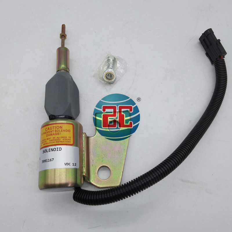La válvula solenoide de parada 3991167 se adapta a las piezas del motor Excavator Cummins 4BT 4BT3.3 4BT 3.9 4B3.9-C