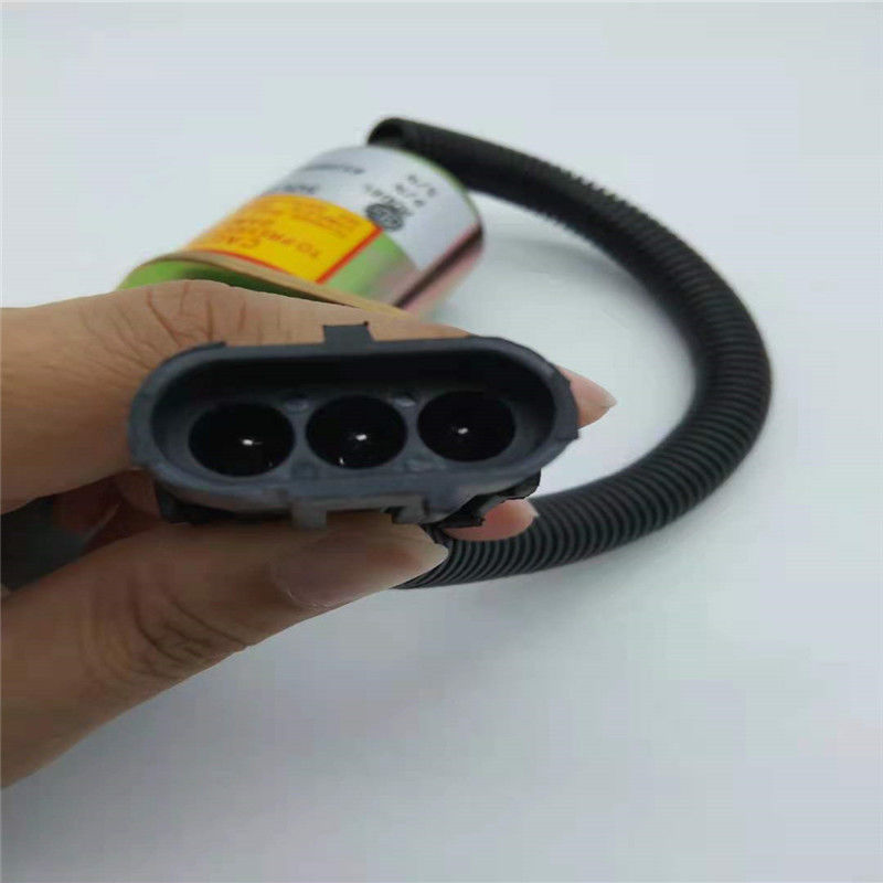 Ajuste de la válvula electromagnética de 612600180175 paradas para el enchufe del negro de la pieza del motor del cargador de la rueda de DOOSAN DX50