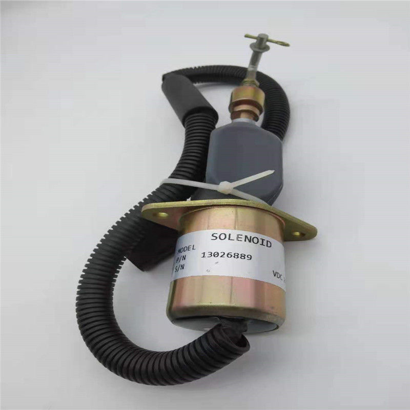 Ajuste de la válvula electromagnética de 13026889 paradas para el enchufe 24V del negro de la pieza del motor diesel de DEUTZ 226B