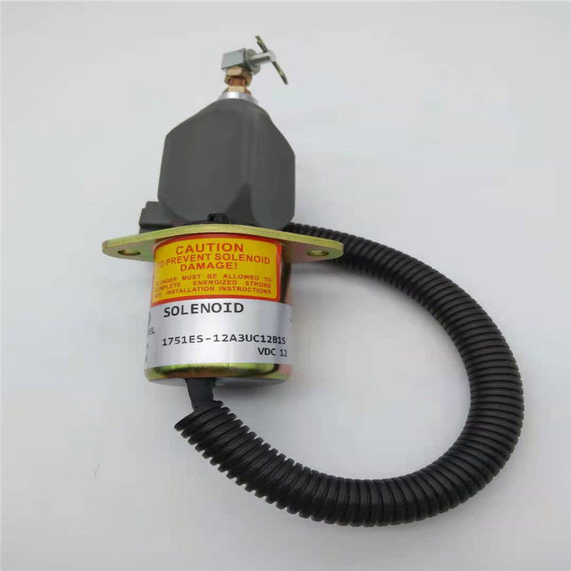 Ajuste de la válvula electromagnética de la parada 1751ES-12A3UC12B1S para R60-5 YANMAR 4TNE-94 Gray Plug