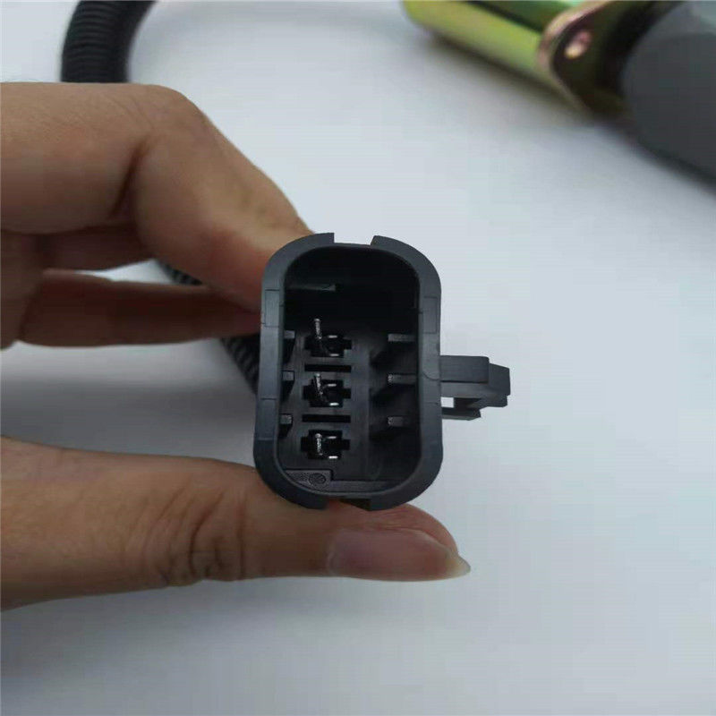 Válvula electromagnética de la parada SA-4780-24 conveniente para el enchufe del negro de la pieza del motor de Woodword 24V