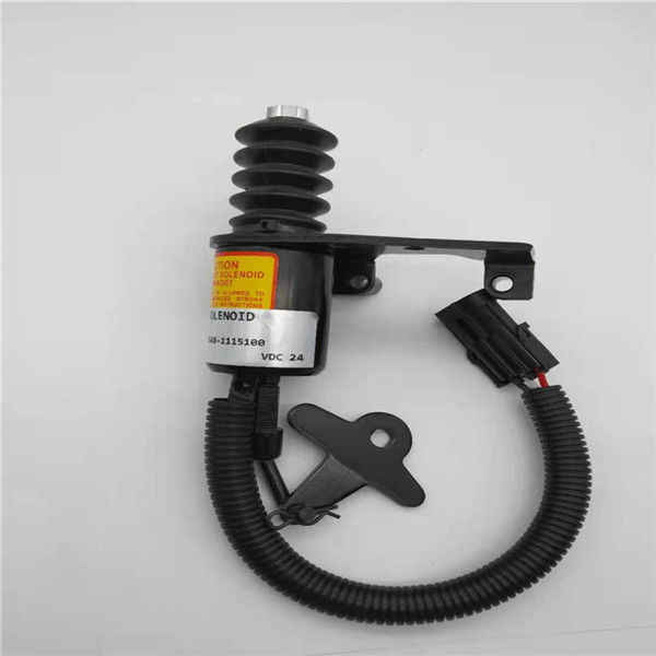 Válvula electromagnética de la parada B7648-1115100 conveniente para el excavador Parts 24V del motor de YUCHAI