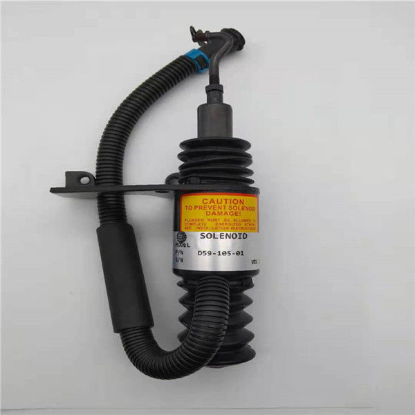Válvula electromagnética de la parada D59-105-01 conveniente para el excavador Engine Parts 24V de Dongfeng