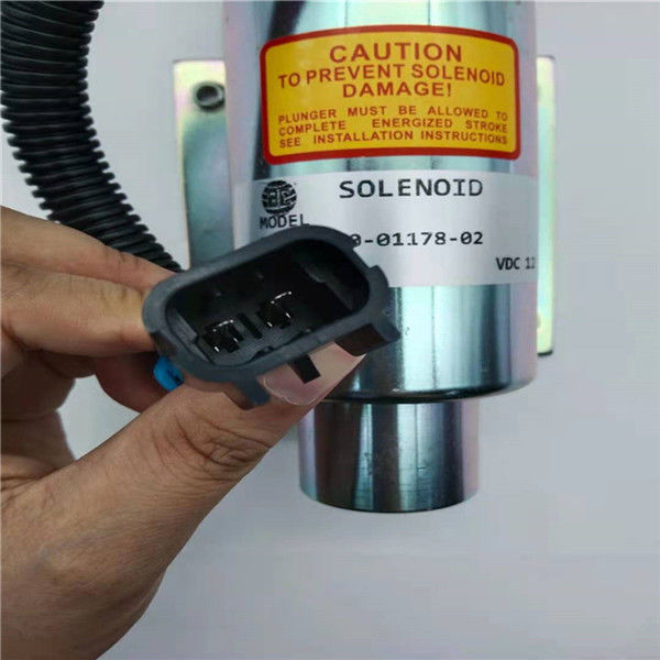 10-01178-02 la VELOCIDAD de válvula electromagnética de la parada CONTROLA 12V para el portador del motor V2203 del excavador