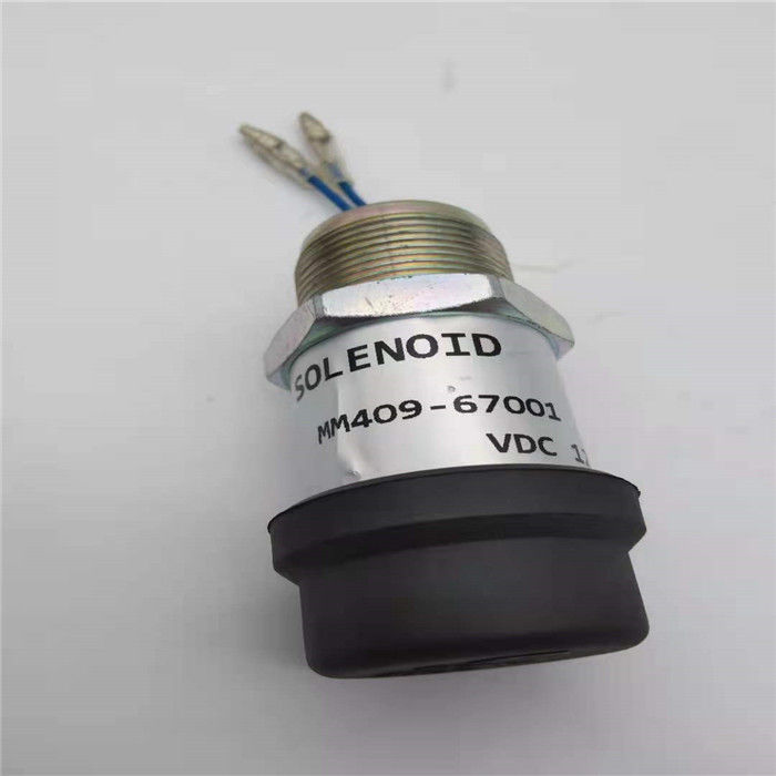 El solenoide 12V de la parada MM409-67001 cabe Mitsubishi S4L S4L2 L2E K4E K4F E305C K4N