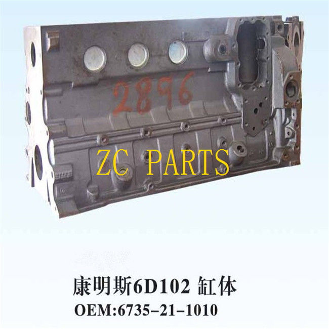 Ajuste diesel del bloque de cilindro PC200-7 6735-21-1010 para el motor de 6BT 6D102