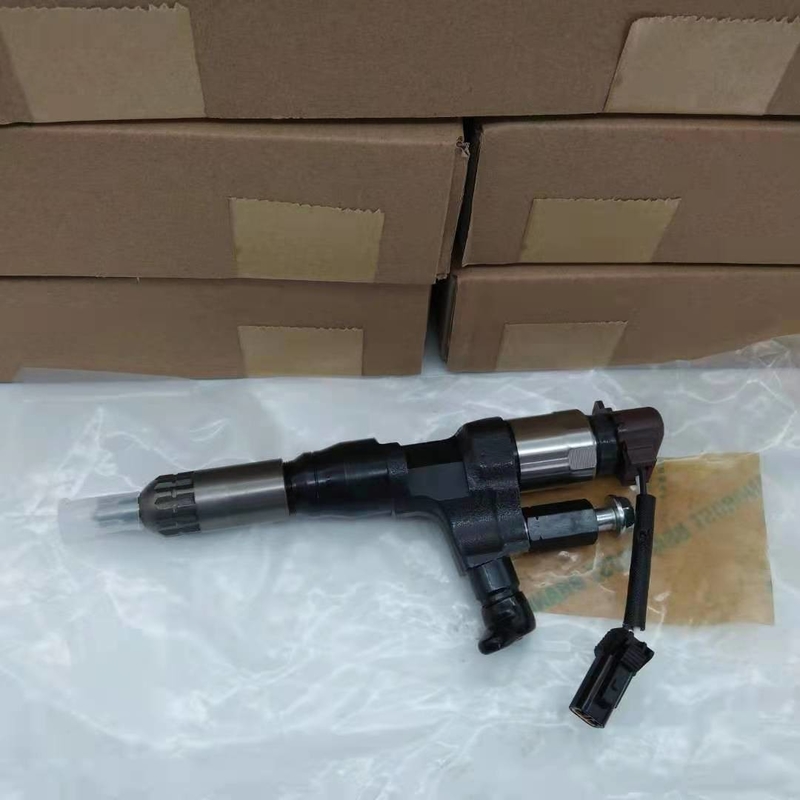 095000-6593 inyector de combustible común del carril de Electrical Parts Diesel del excavador Assy For HINO J08E